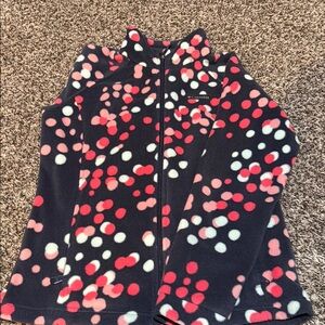 Columbia Fleece Jacket with Polka Dots